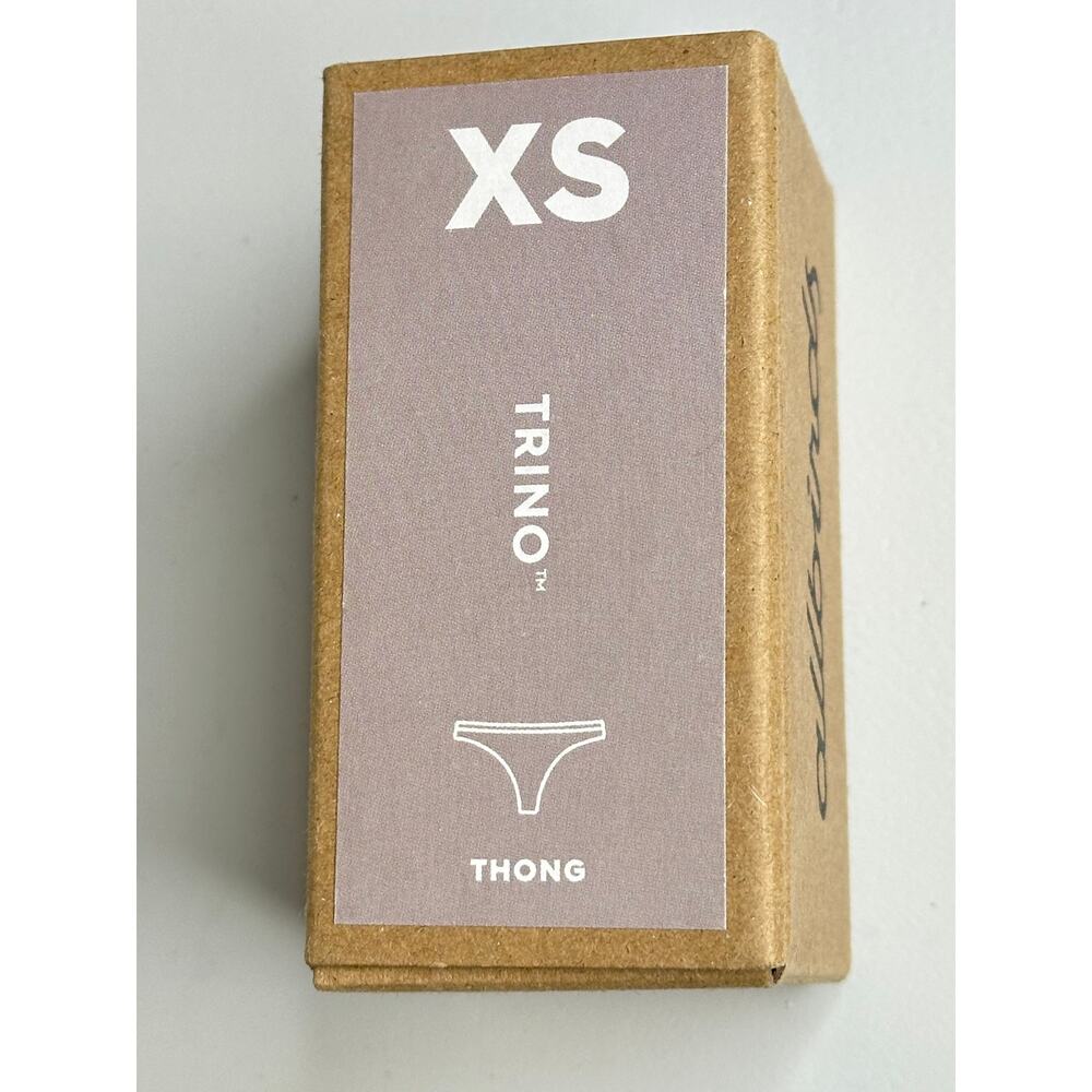 New Allbirds Trino Thong Panty Pink XS Rare Discontinued Merino Tree Blend